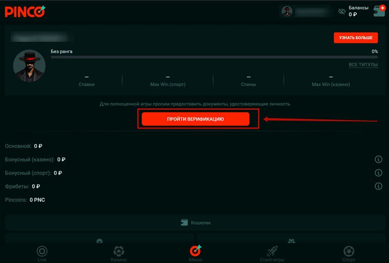 Профиль клиента интернет казино